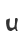 u