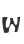 w