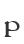 p