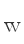 w
