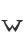 w