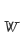 w