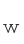w