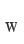 w