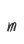 m