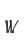 w