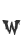 w