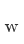 w