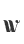 w