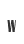 w