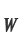 W