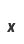 x