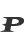 P