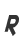 R