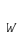 w