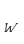 w