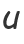 u